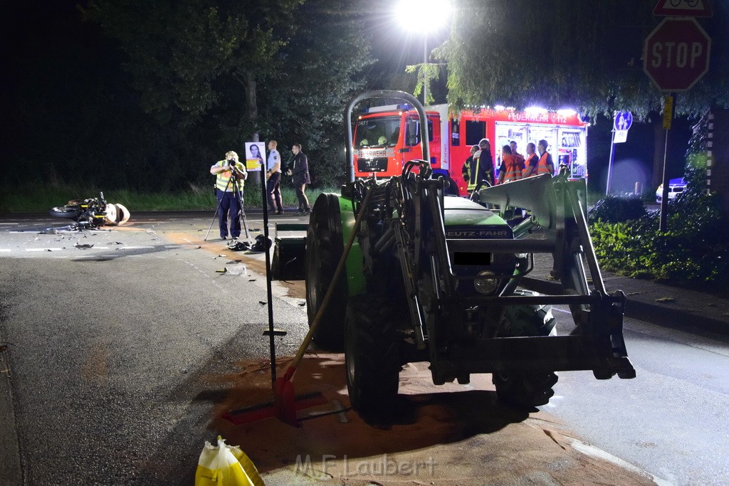 VU Krad Klein Traktor Koeln Hahnwald Bonner Landstr Unter den Birken P040.JPG - Miklos Laubert